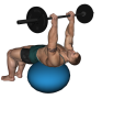 Barbell Press - Fitness Ball Guillotine